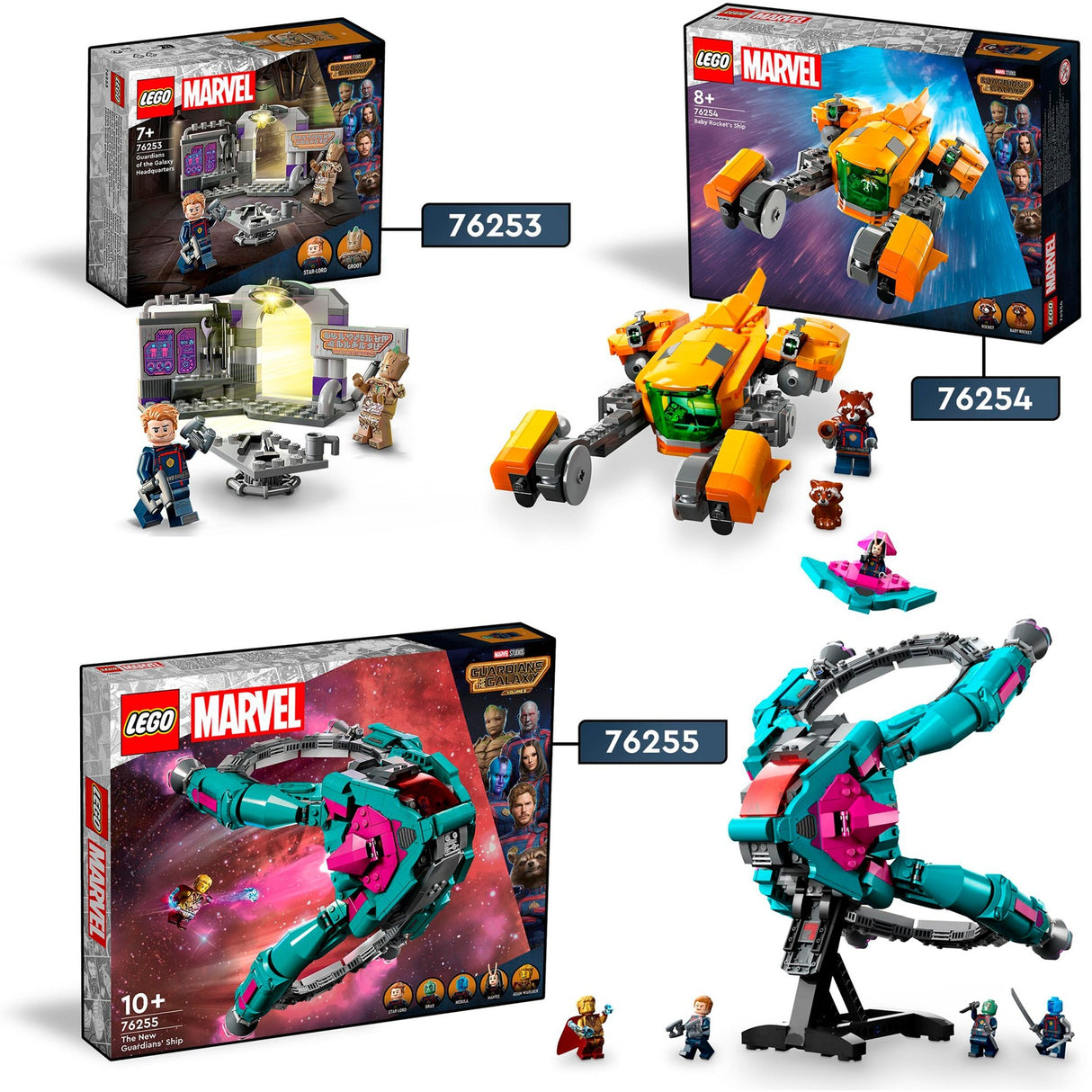 Lego Super Helden 76254 de Puppelchen Rakéit Schëff
