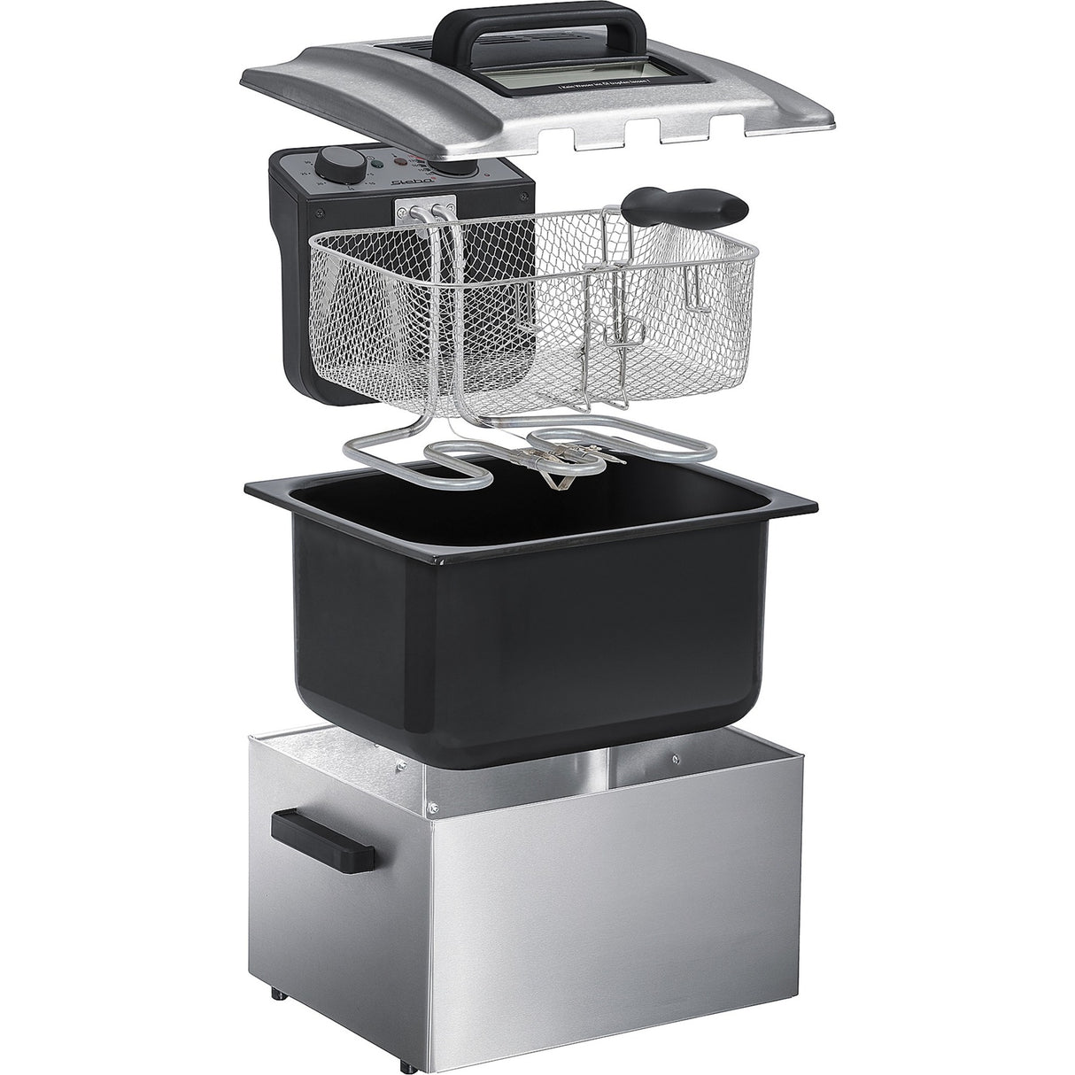 Steba DF 300 deep fryer (stainless steel, 5.0 litres)