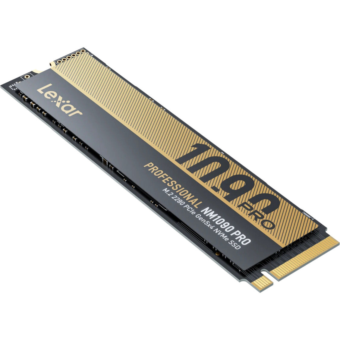 Lexar nm1090 pro 4 TB SSD (oro negro, m.2 2280, PCIe gen 5x4)