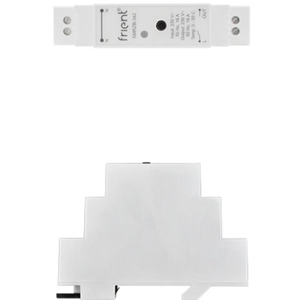 Frient smart DIN relay (light gray, Zigbee)