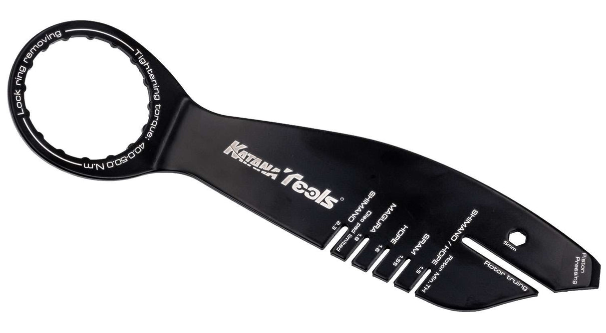 Katana 5-in-1 multi disc brake tool stainless steel