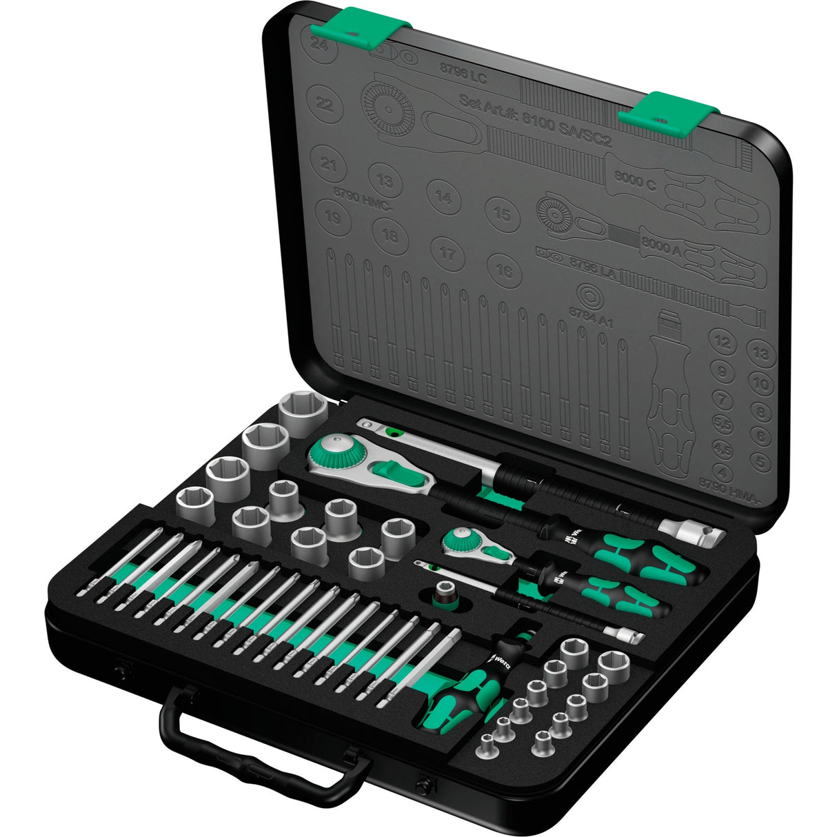 Wera 8100 SA SC 2 Zyklop pistorasiasarja