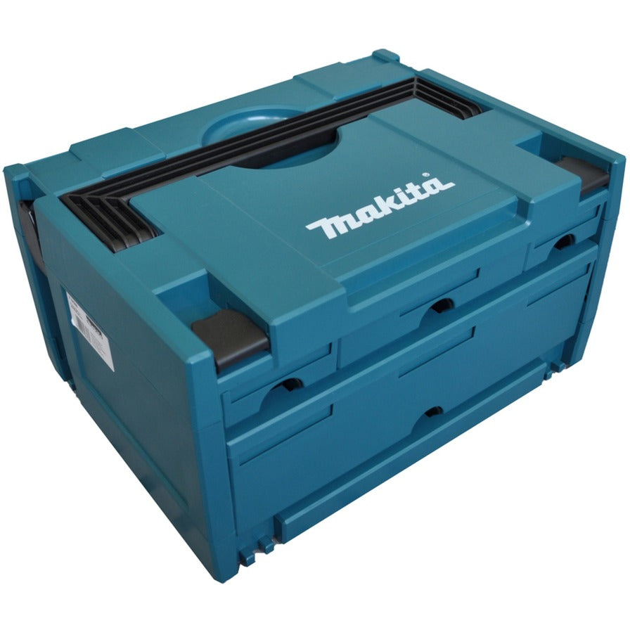 Makita Makstor No. 4-5 Tool Box (Blue, 4 Drawers (1 Large, 2 Small, 1 Medium))