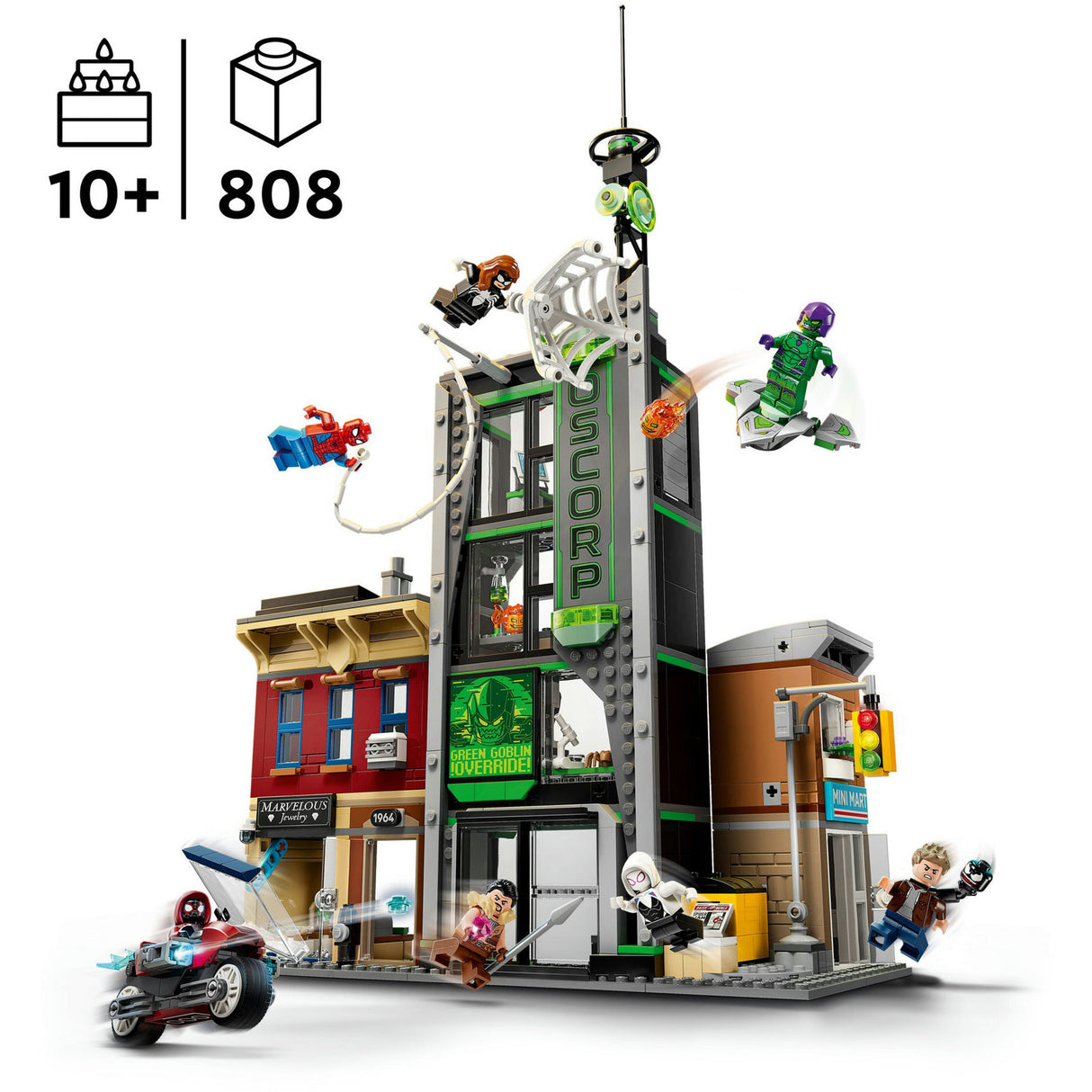 Lego super hrdinovia Marvel 76324 spider-man vs. oscorp