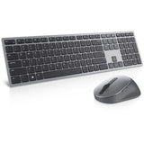 Dell premier multi-device draadloos toetsenbord en draadloze muis - km7321w desktopset (grijs, us lay-out (qwerty), 100%, bluetooth 5.0, dpi:1000 - 4000)
