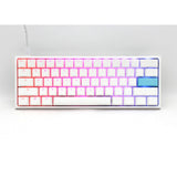 Ducky One 2 Pro Mini White Classic, gaming keyboard (white, US layout, Cherry MX Red, RGB LED, double-shot PBT, Quack Mechanics, 60%)