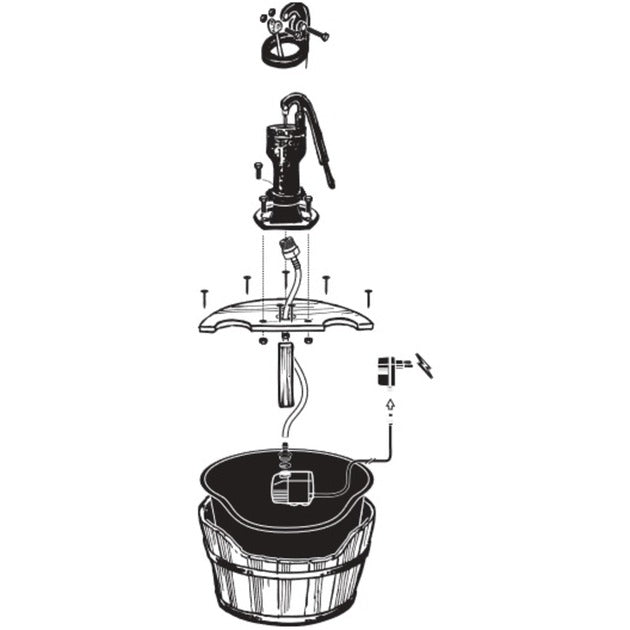 Ubbink vand ornament træ ton