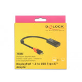 Adaptóir DeLOCK DisplayPort do mhonatóir USB-C 4K