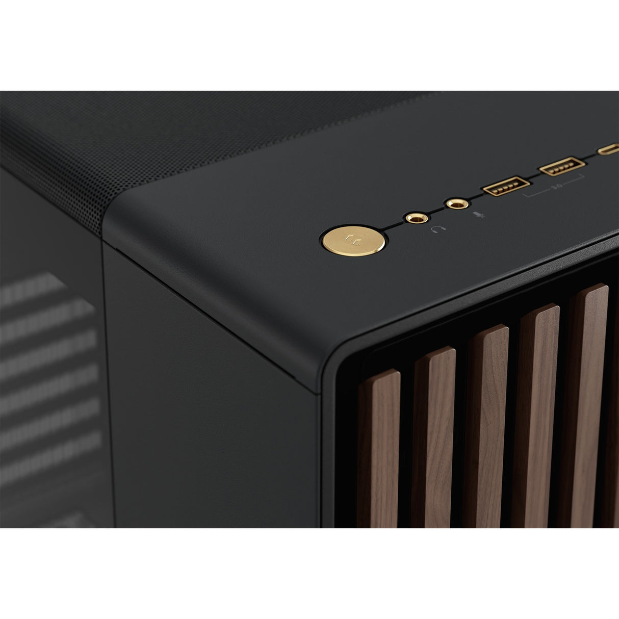 Fractal design north midi tower behuizing (zwart | 2x usb-a | 1x usb-c | tempered glass)