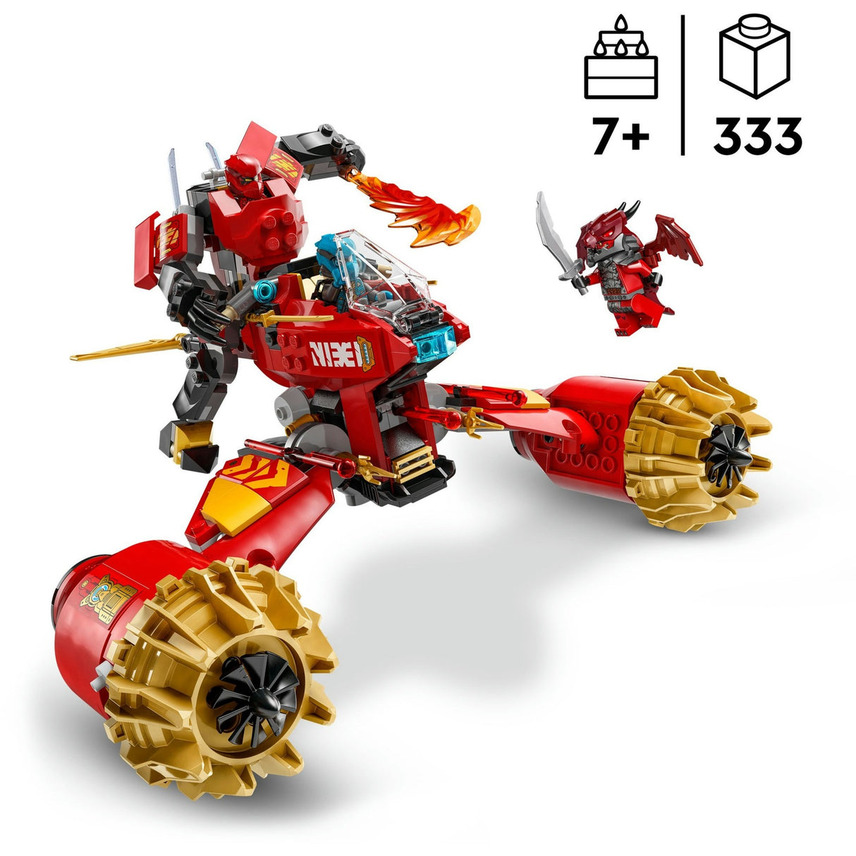 Lego Ninjago 71830 Le véhicule de tempête mecha de Kai