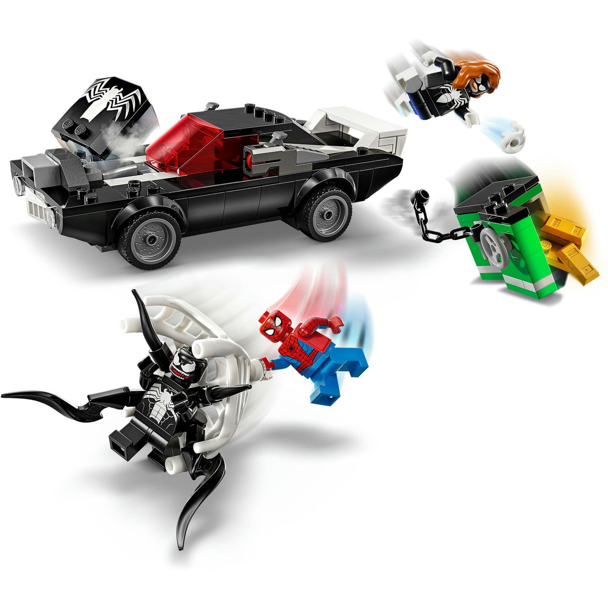 Lego super heroes 76309 spider-man vs. venom's classic car