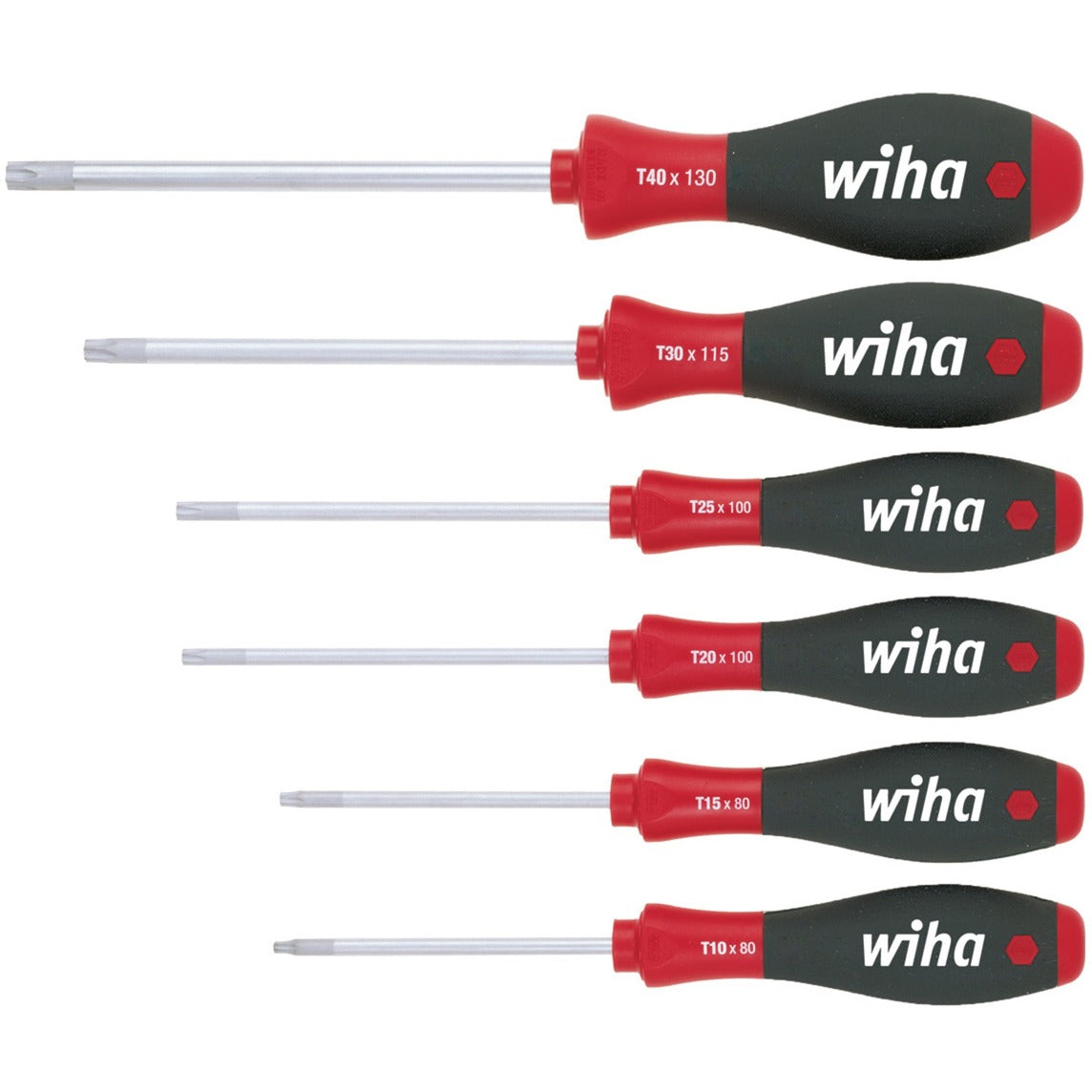 Wiha screwdriver set SoftFinish (7155) (black red)