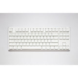 Ducky One 3 Classic Pure White TKL, keyboard (white, US layout, Cherry MX Red, RGB LED, double-shot PBT, hot-swappable, Quack Mechanics, 80%)