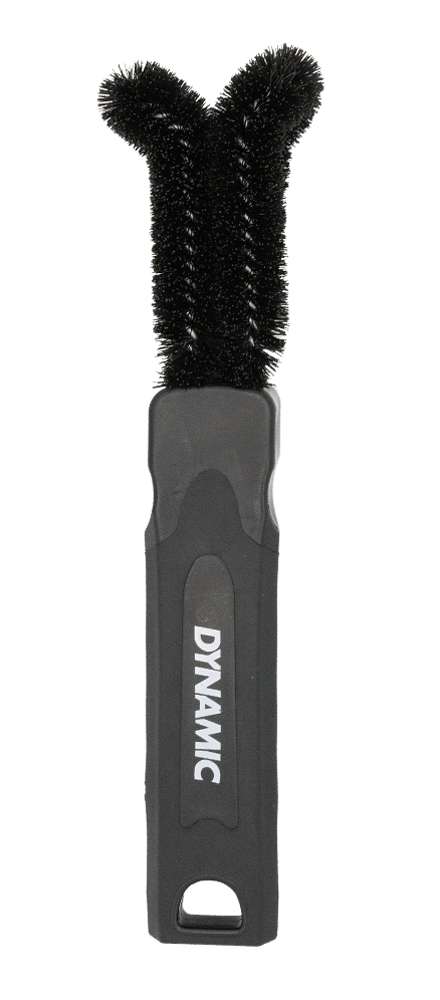 Dynamic two-prong brush