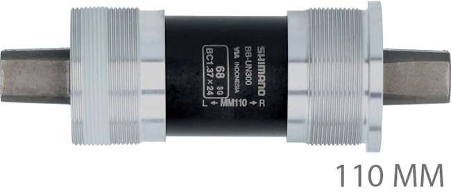 Čtvercová spodní držák Shimano BB-UN300 68mm 107mm