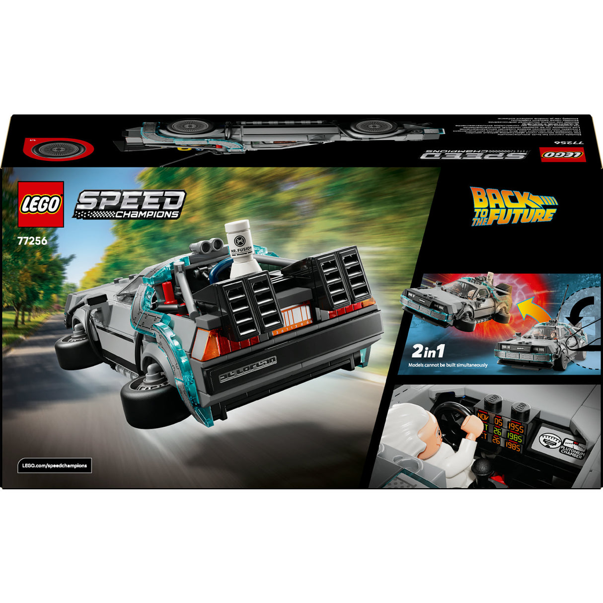 Lego Speed Champions 77256 time machine from Back to the Future