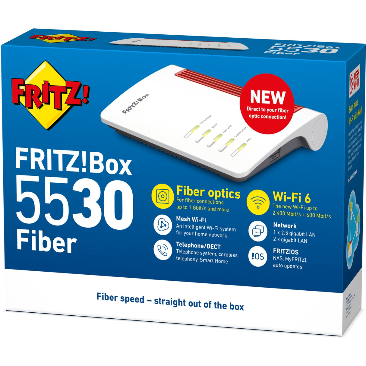 Fritz! Box 5530 Fiber XGS-PON Router (white)