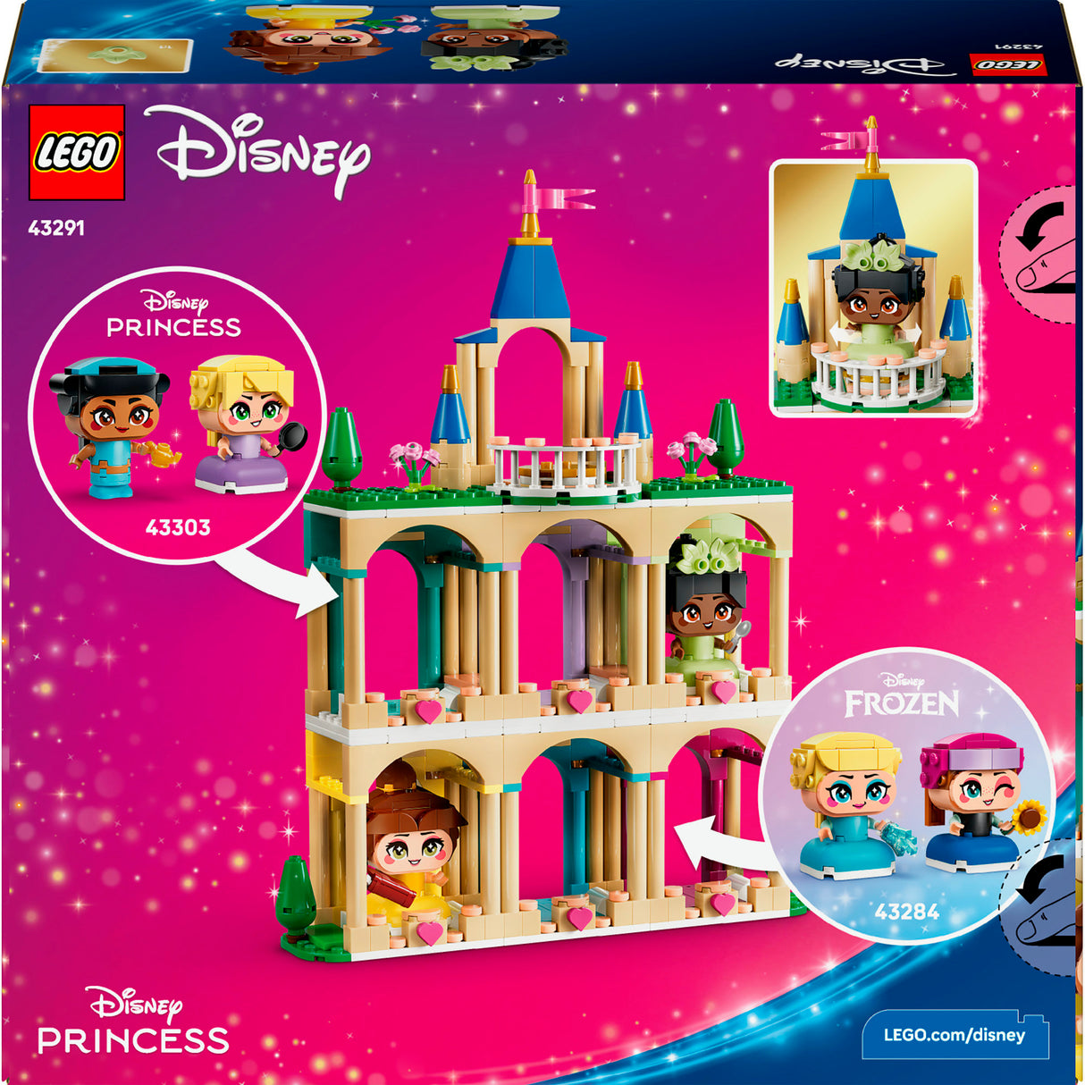 Lego Disney Princess 43291 Mini Belle e Tiana com Castelo