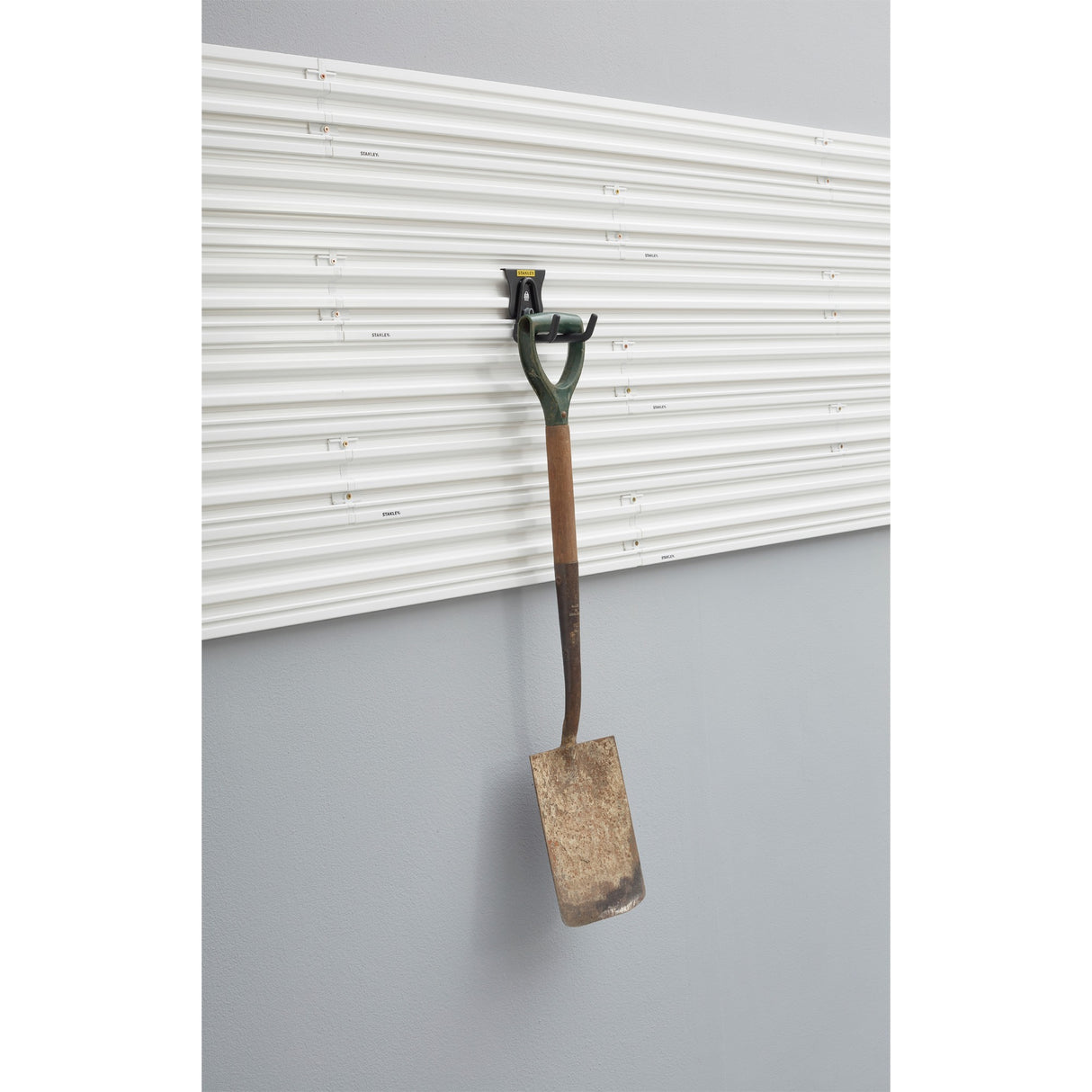 Stanley track wall - universele haak medium houder (zwart)
