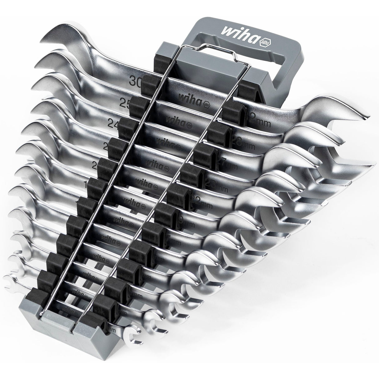 Wiha Double-Ended Open-End Wrench Set (12-piece in holder)