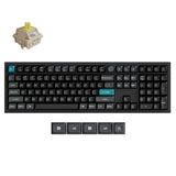 Keychron q6 ultra-m4 8k wireless custom mechanical keyboard (zwart, us lay-out (qwerty), silk pom banana, 100%, rgb, hot swap, 8k, 2.4 ghz bluetooth 5.2 usb-c)