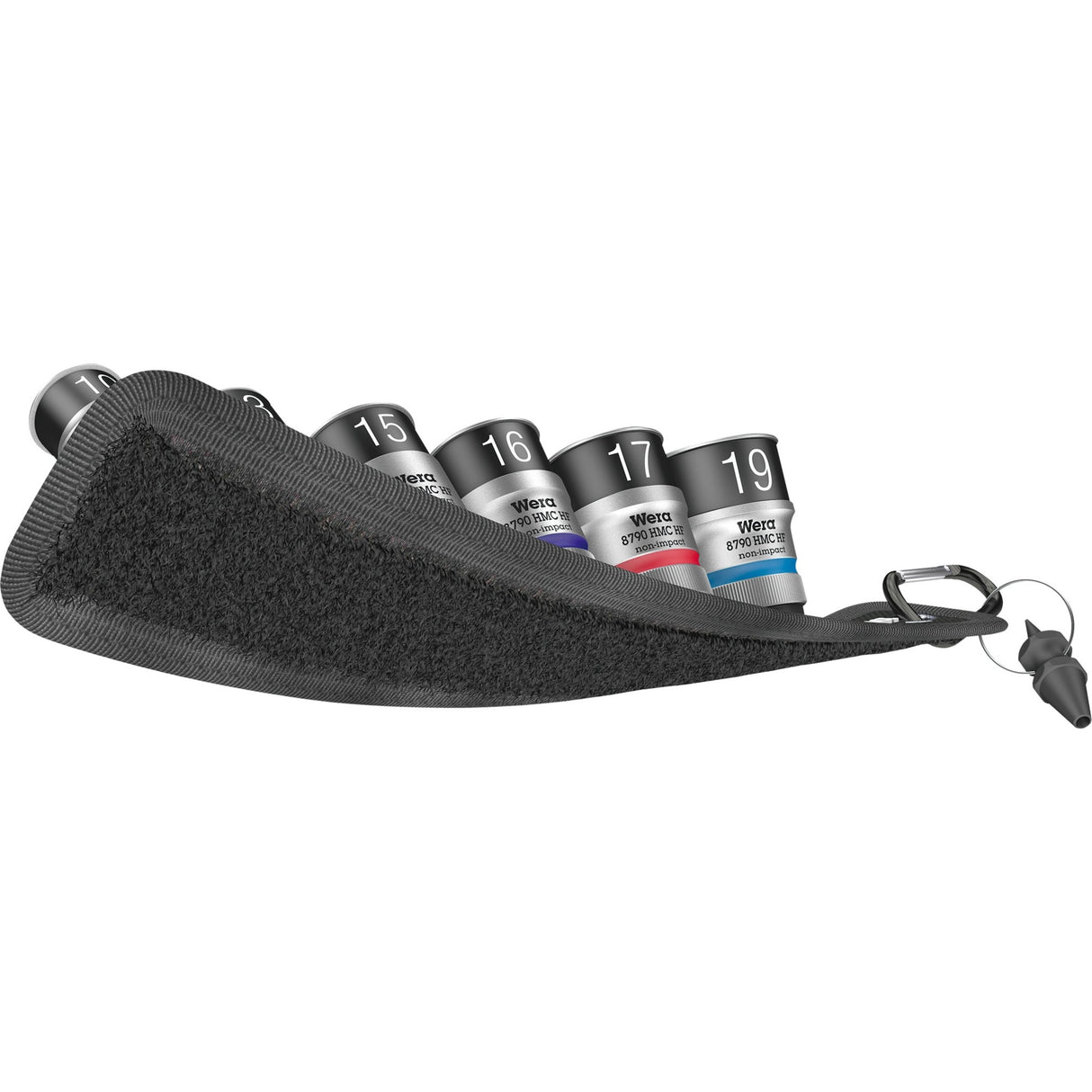 Wera Belt C 1 Zyklop socket set, 1/2" socket wrench (black, 7-piece, with holding function)