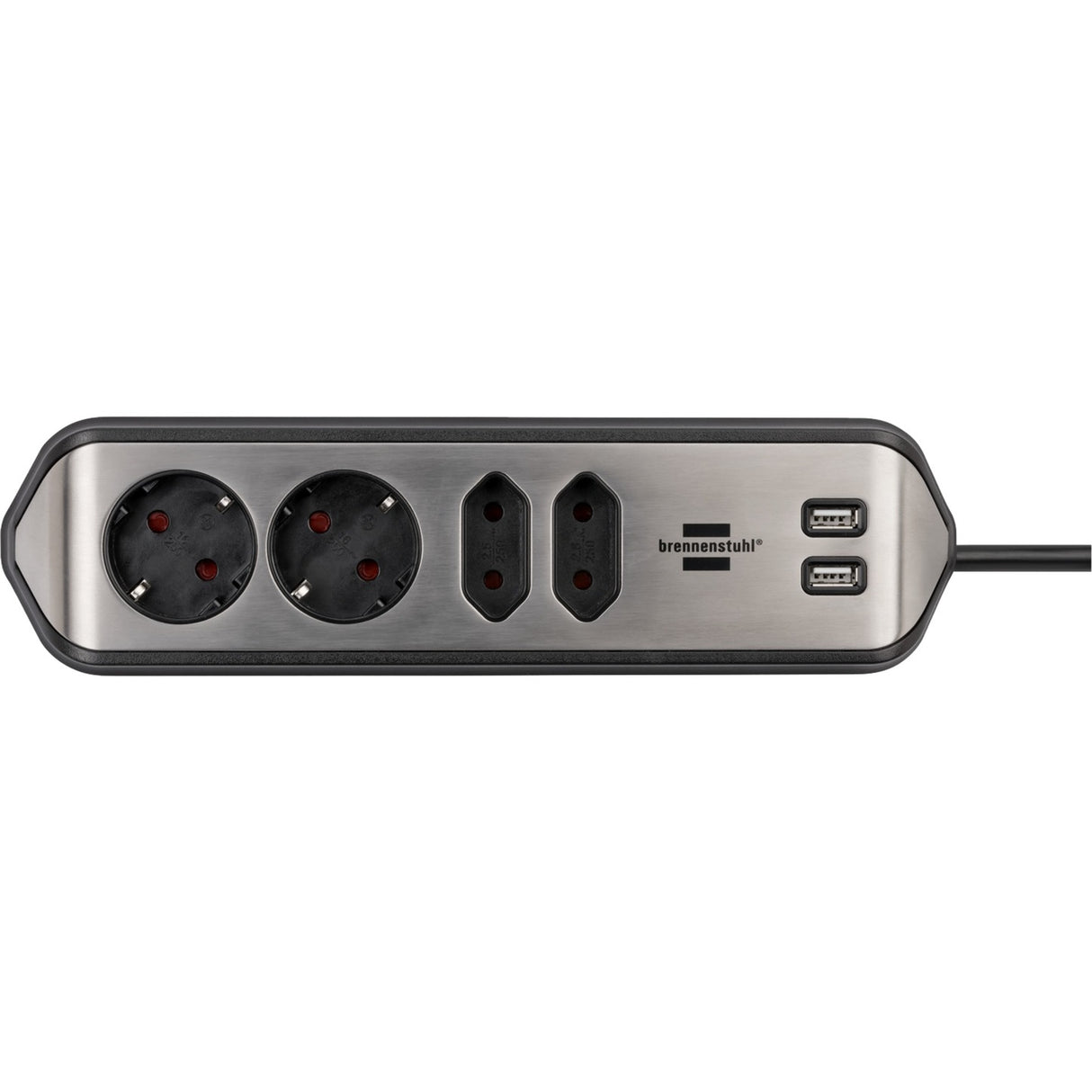 Brennenstuhl brennenstuhl®estilo Corner Power Strip with USB Charging Function 4-way 2x Earthed Socket 2 - 1153590410