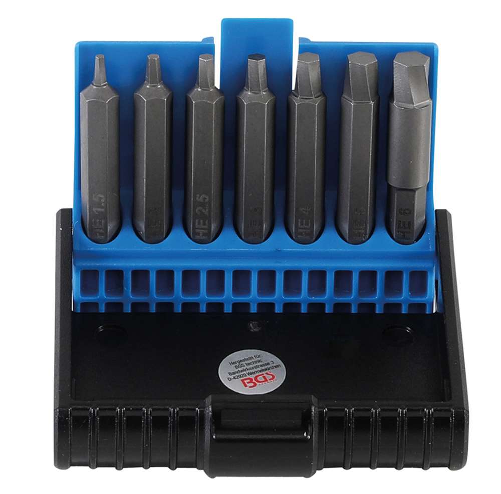 Bgs technic screw extractor set for hexagon socket 7 pieces