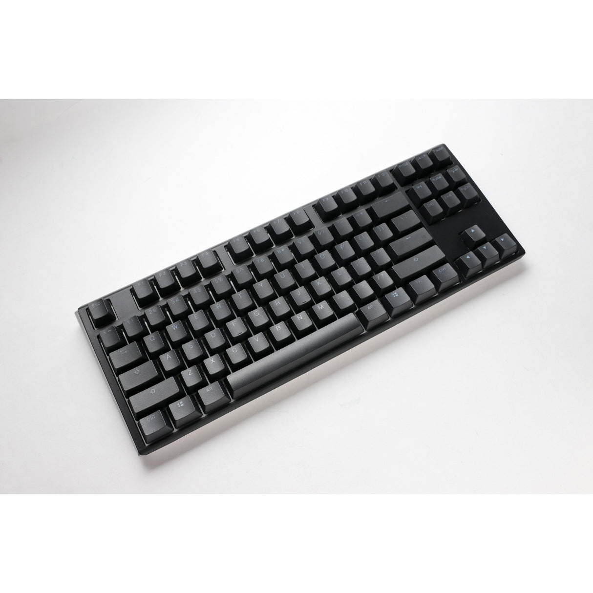 Ducky One 3 Classic TKL, keyboard (black white, US layout, Cherry MX Speed Silver, RGB LED, double-shot PBT, hot-swappable, Quack Mechanics, 80%)