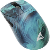 Mouse da gioco Sharkoon sgm25w (blu turchese, 12.000 dpi, LED rgb)