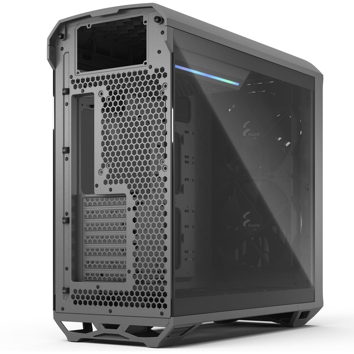 Fractal Design Torrent Gray TG Light Tint Midi Tower Case (Gray | 2x USB-A | 1x USB-C | Tempered Glass)