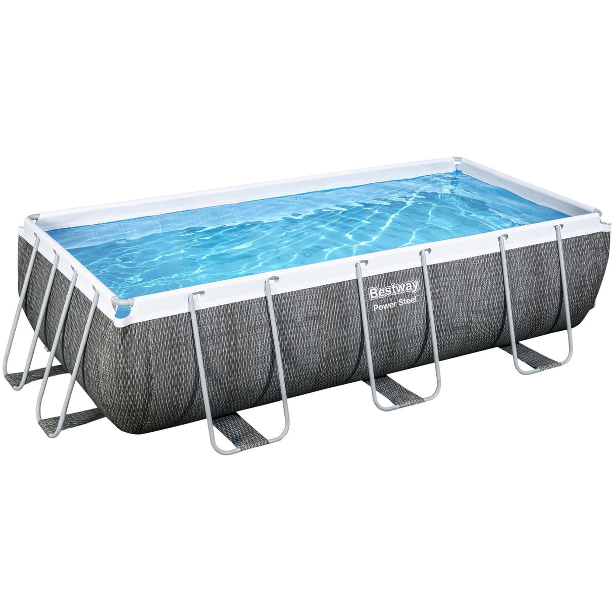 Bestway Pool Pool Power Aço Conjunto de retângulo 404