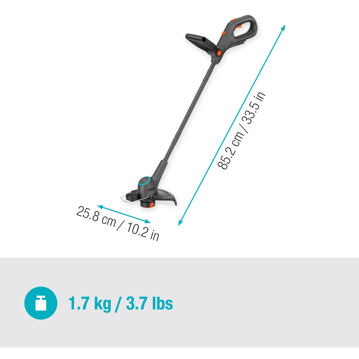Gardena tondeuse easytrim 2518v p4a solo