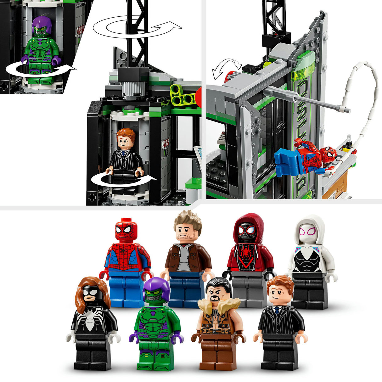 Lego superhéroes marvel 76324 spider-man vs oscorp