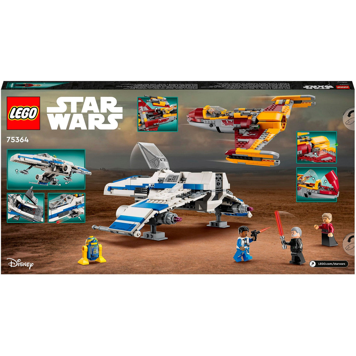 E-Wingus vs. Shin Hati's Starfighter Spaceship Set
