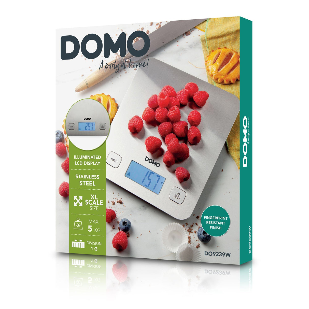 Domo DO9239W Prestige XL Kitchen Scale (Stainless Steel)