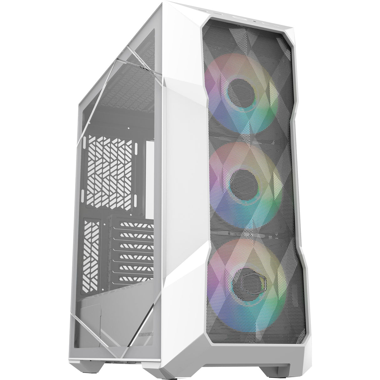 Cooler Master MasterBox TD500 Mesh V2 Midi Tower Case (White | 2x USB-A | 1x USB-C | RGB | Tempered Glass)