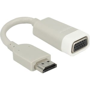 Delock HDMI A > VGA Adapter (Grey, 0.15 meter)