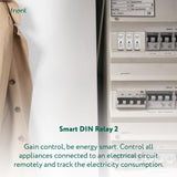 Frient smart DIN relay (light gray, Zigbee)
