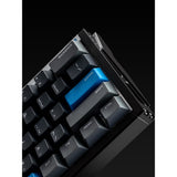 Iqunix EZ60 Magnetic Switch Gaming Keyboard, gaming keyboard (black blue, US layout, US-International, Gateron Magnetic Jade Pro, 60%, RGB, double shot PBT keycaps)