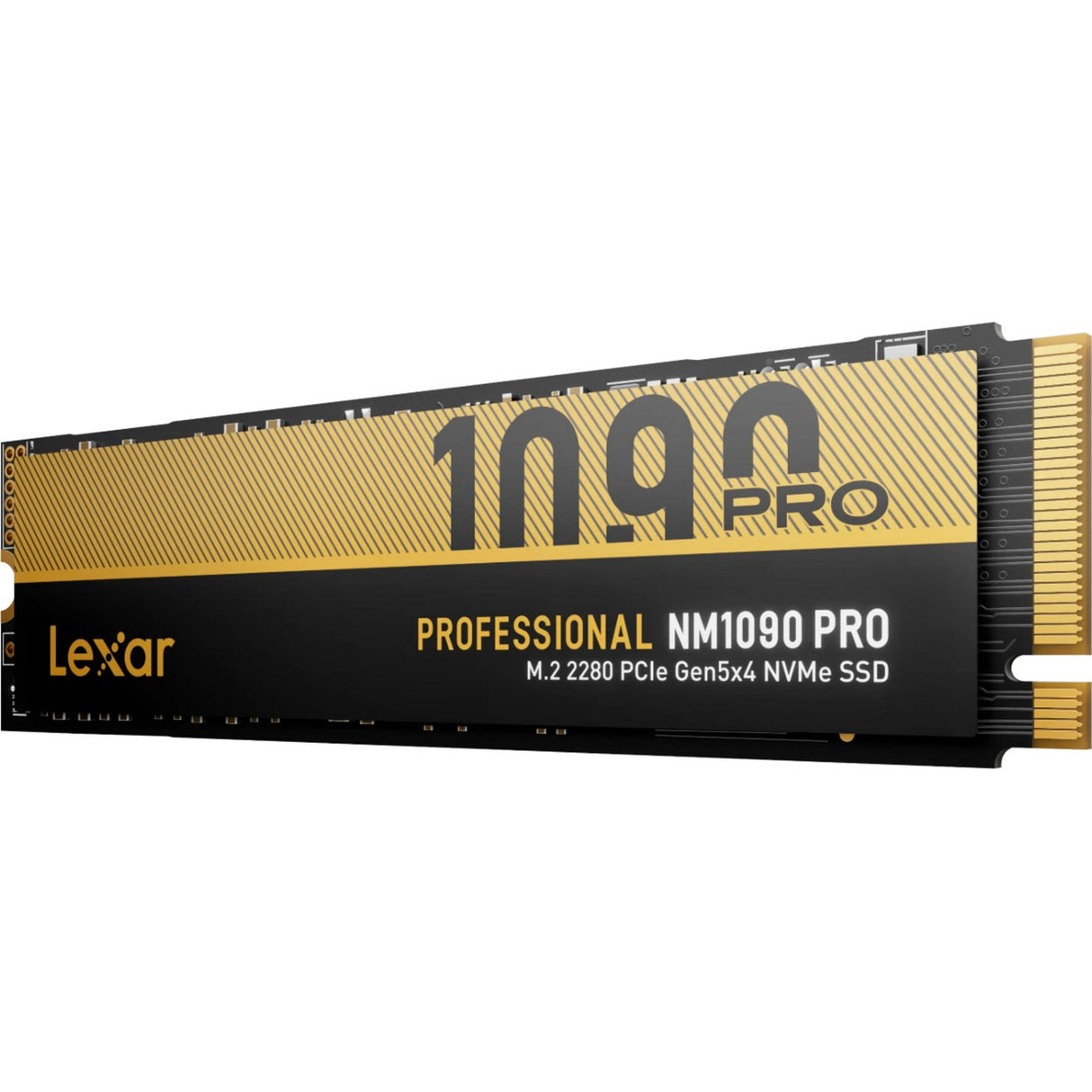 Lexar nm1090 pro 4 TB SSD (oro negro, m.2 2280, PCIe gen 5x4)