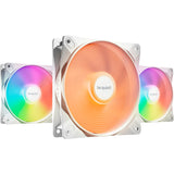 Be quiet! light wings lx pwm rgb case fans (wit, 3 stuks, 120 x 120 x 25 mm)