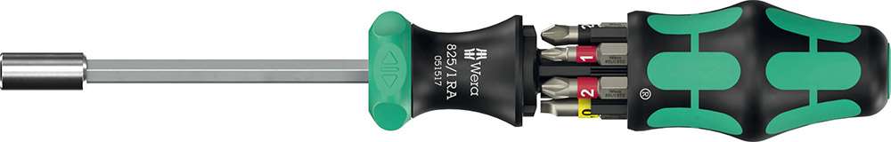 Wera kraftform compact 27 ra 1 with 6-piece bit set