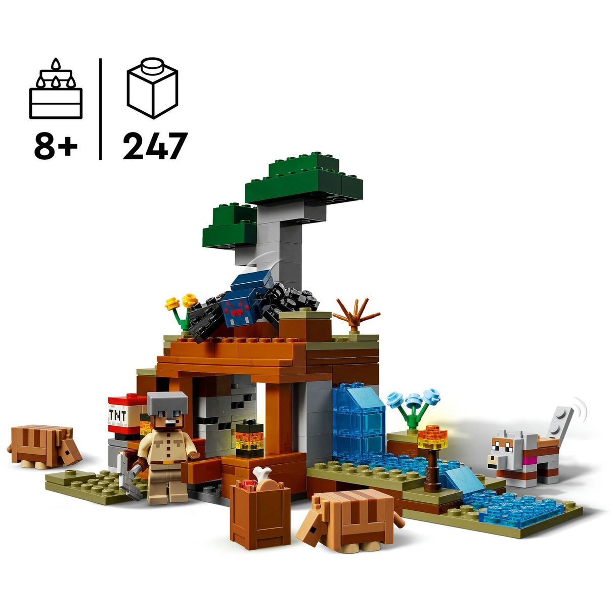 Lego minecraft 21269 the armadillos at the mine