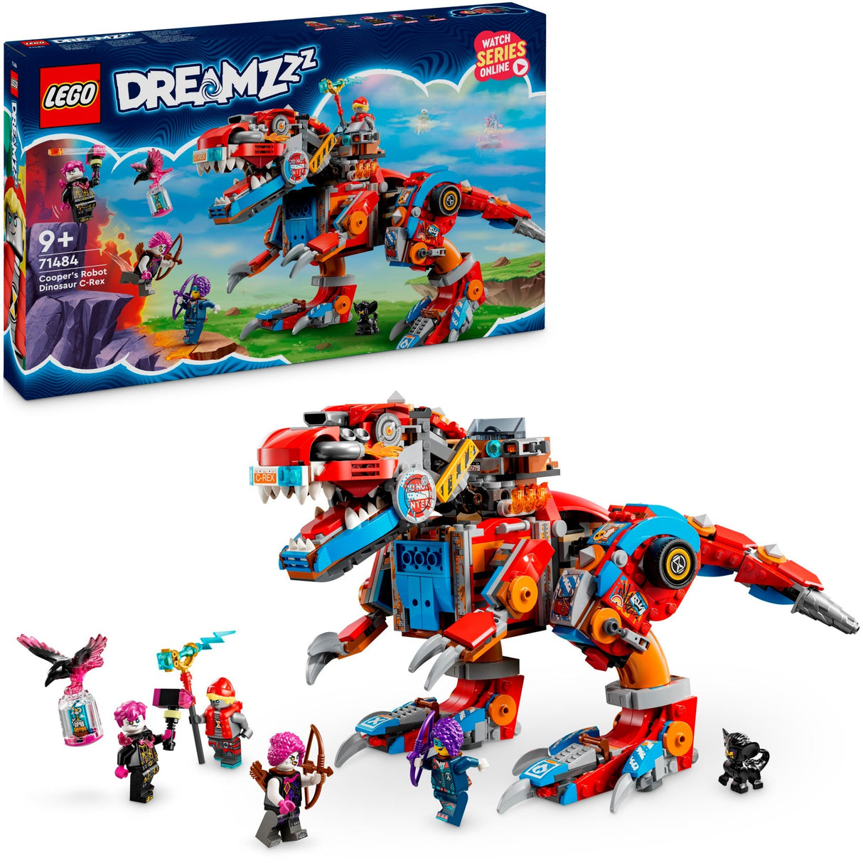 Lego dreamzzz 71484 coopers robô dinossauro c. Rex