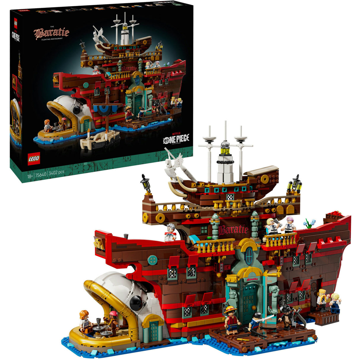Lego one piece 75640 den flydende restaurant baratie