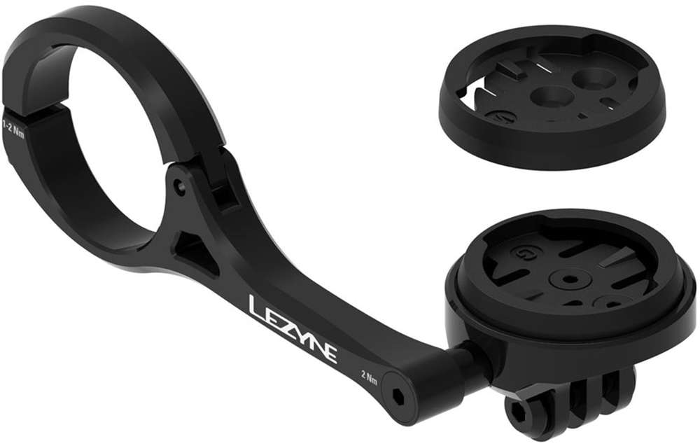 Lezyne garmin wahoo gps forward mount with gopro