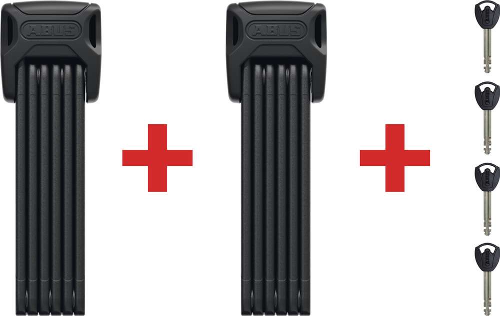 Abus Foldeslot Bordo Big 6000 90 Black - 120 cm - Ochrona rowerów