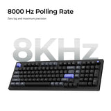 Keychron q5 he 8k magnetic switch keyboard (zwart, us lay-out (qwerty), ultra-fast lime, 96%, rgb leds, osa double-shot pbt, hot swap, knob)