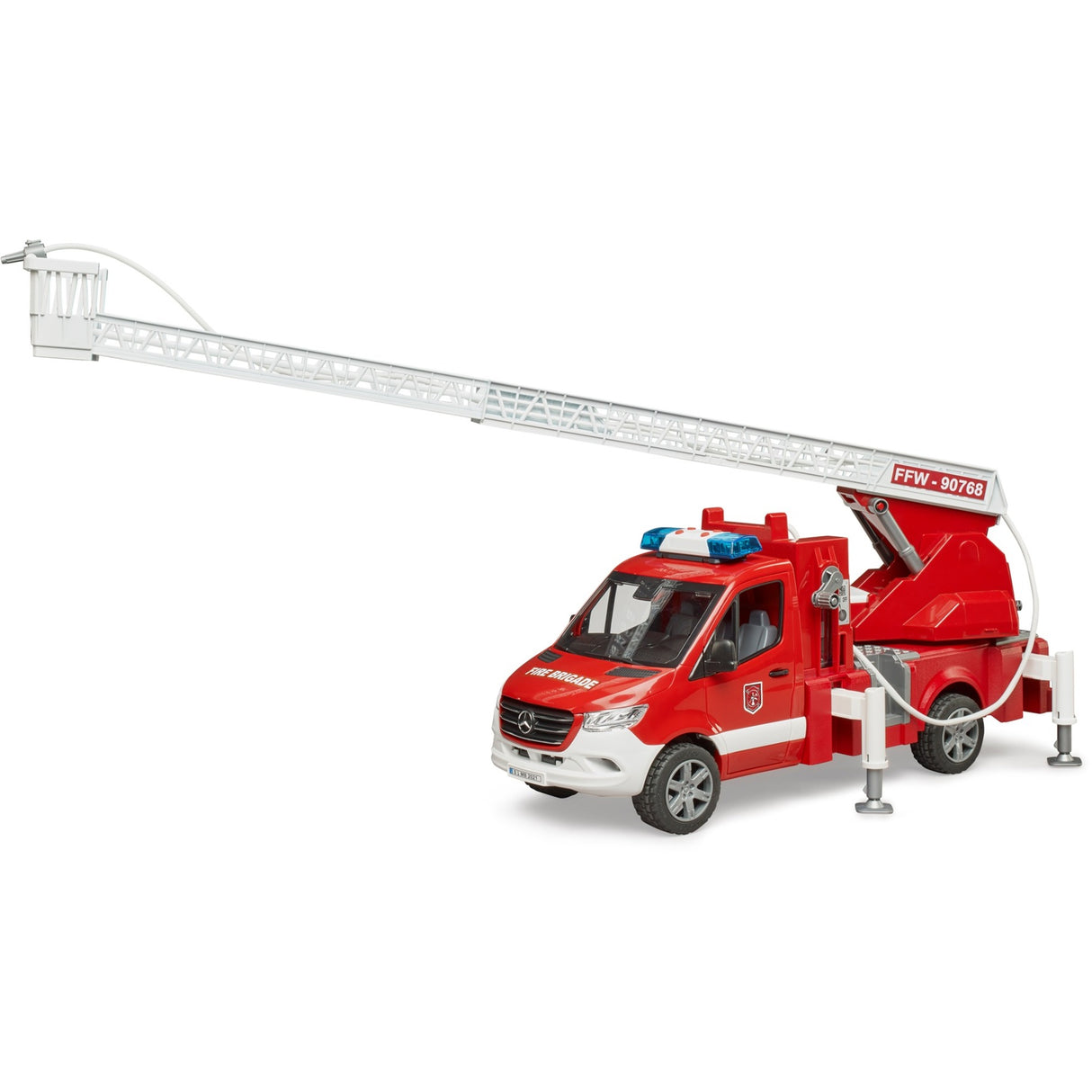 Bruder Fire Truck con pompa a scala e acqua +luce e suono